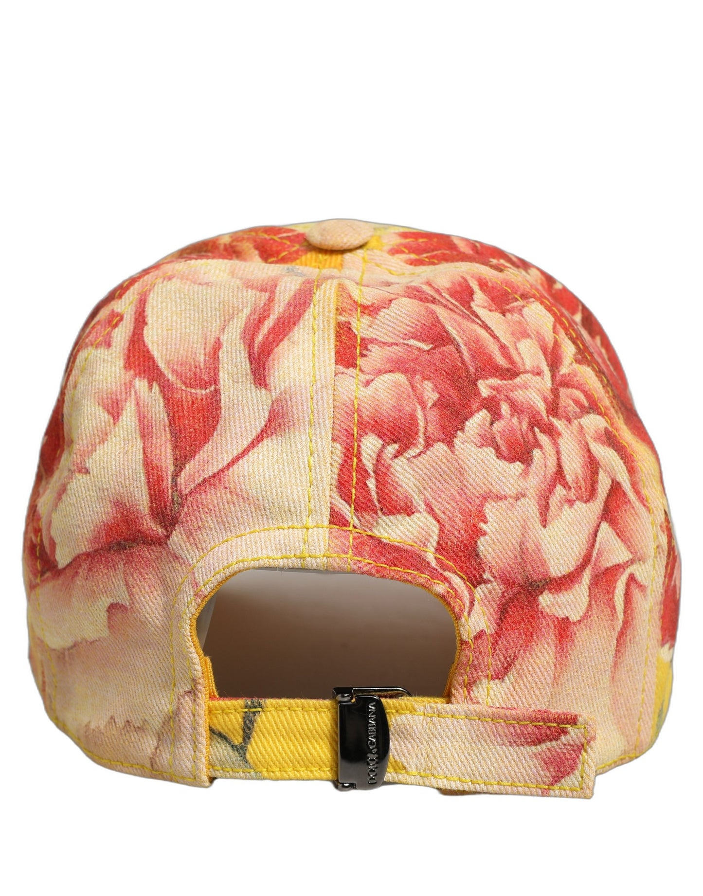 Dolce & Gabbana Multicolor Cotton Floral Baseball Hat