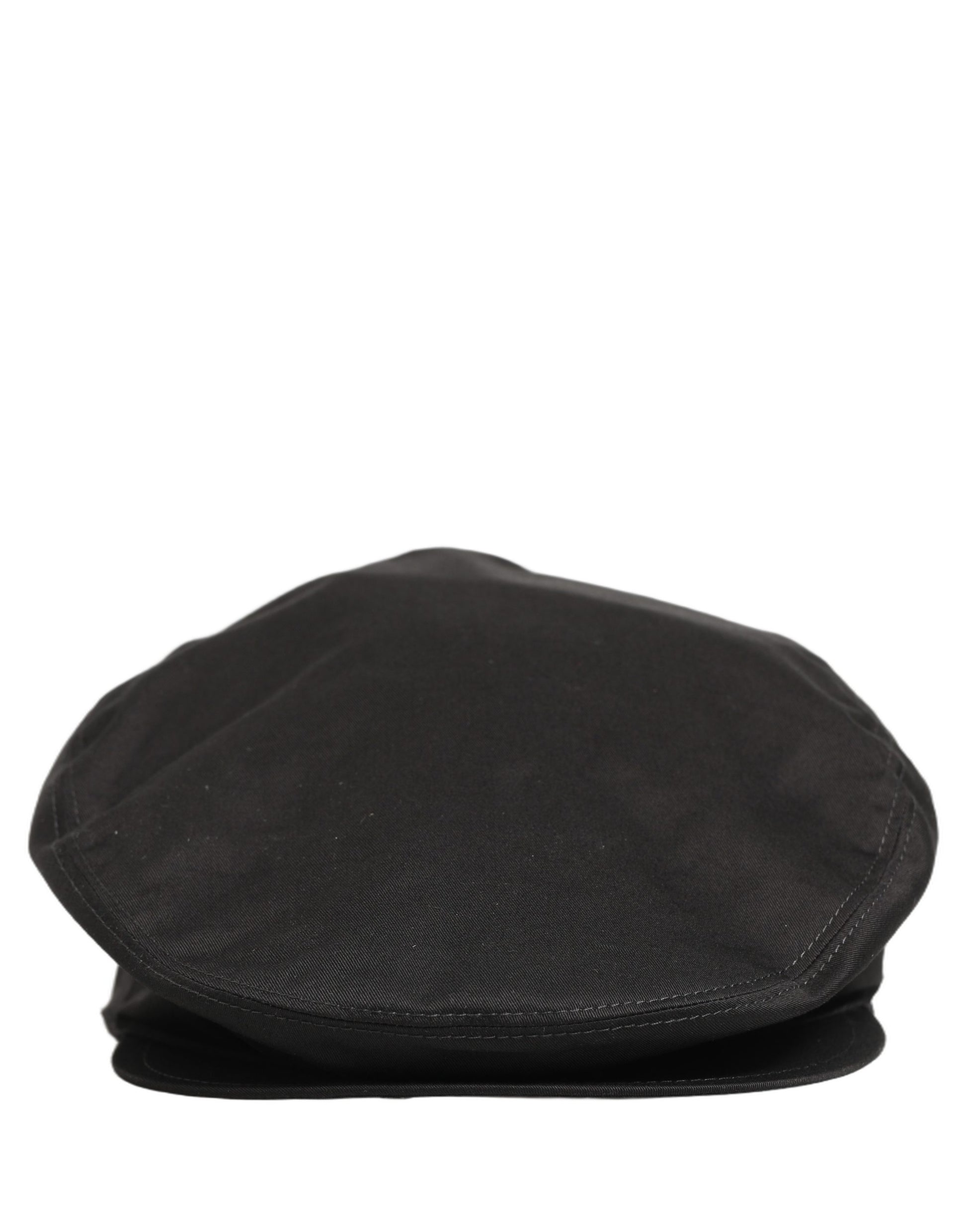Dolce & Gabbana Men’s Black Cotton Stretch Newsboy Capello Hat