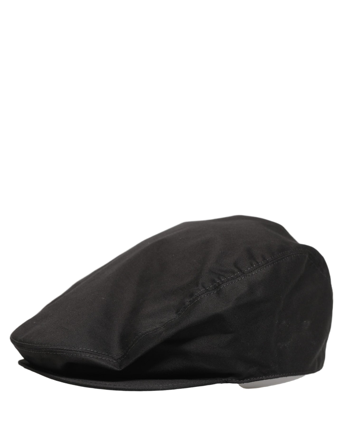 Dolce & Gabbana Men’s Black Cotton Stretch Newsboy Capello Hat