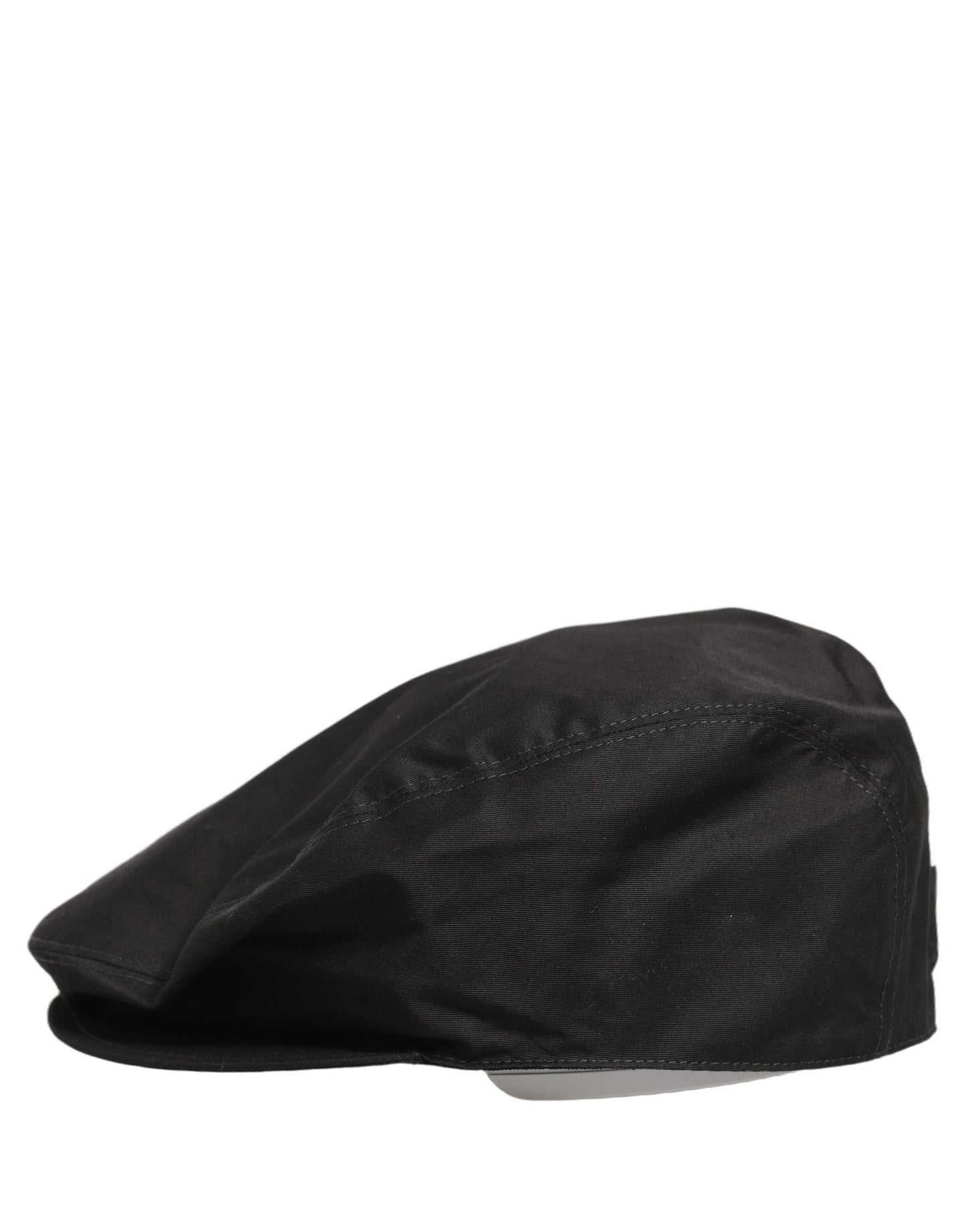 Dolce & Gabbana Men’s Black Cotton Stretch Newsboy Capello Hat