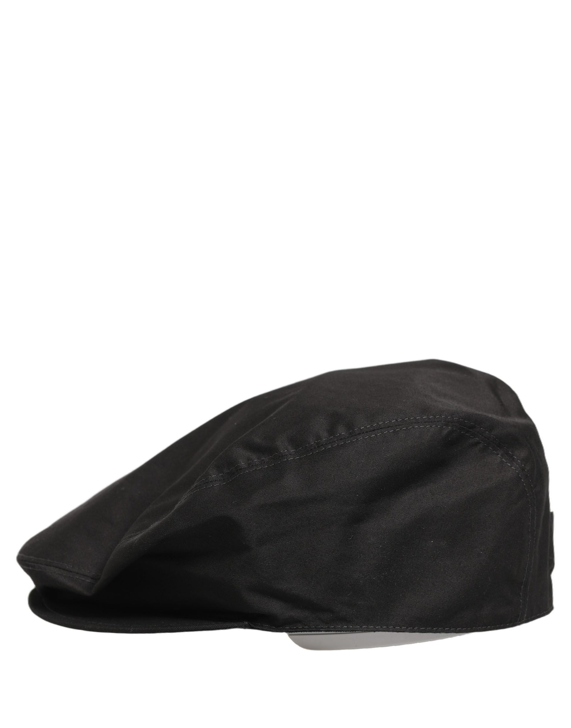 Dolce & Gabbana Men’s Black Cotton Stretch Newsboy Capello Hat