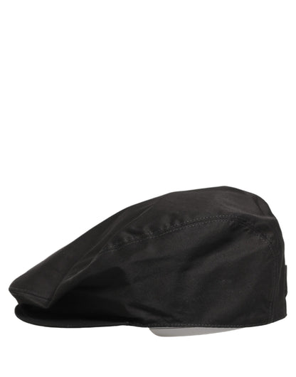 Dolce & Gabbana Men’s Black Cotton Stretch Newsboy Capello Hat