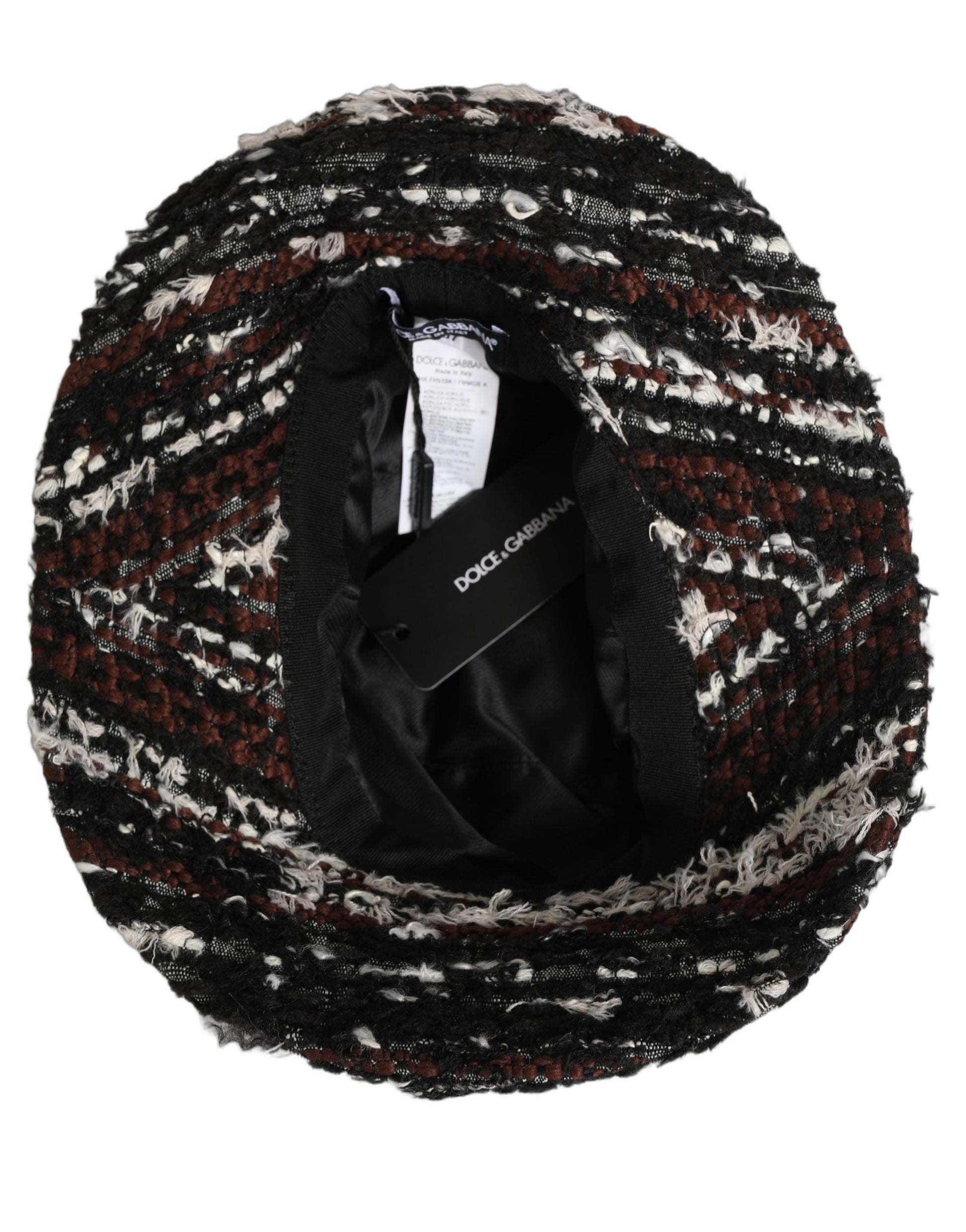 Dolce & Gabbana Multicolor Acrylic Tweed Bucket Hat