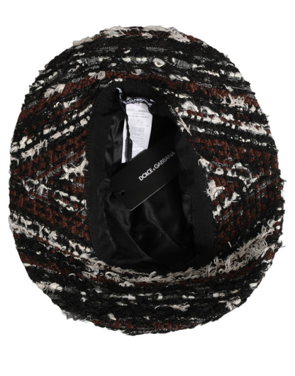 Dolce & Gabbana Multicolor Acrylic Tweed Bucket Hat