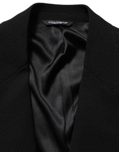 Dolce & Gabbana Black Wool Single Breasted Men's Blazer Jacket
