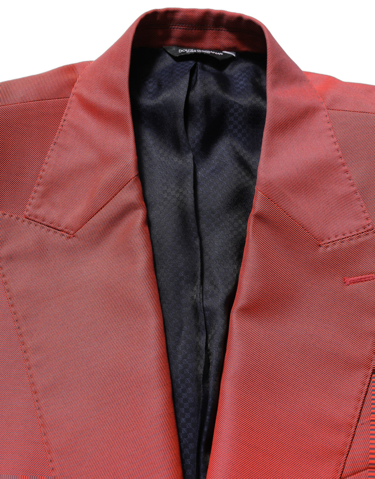 Dolce & Gabbana Red Wool Single Breasted Blazer Jacket for Men