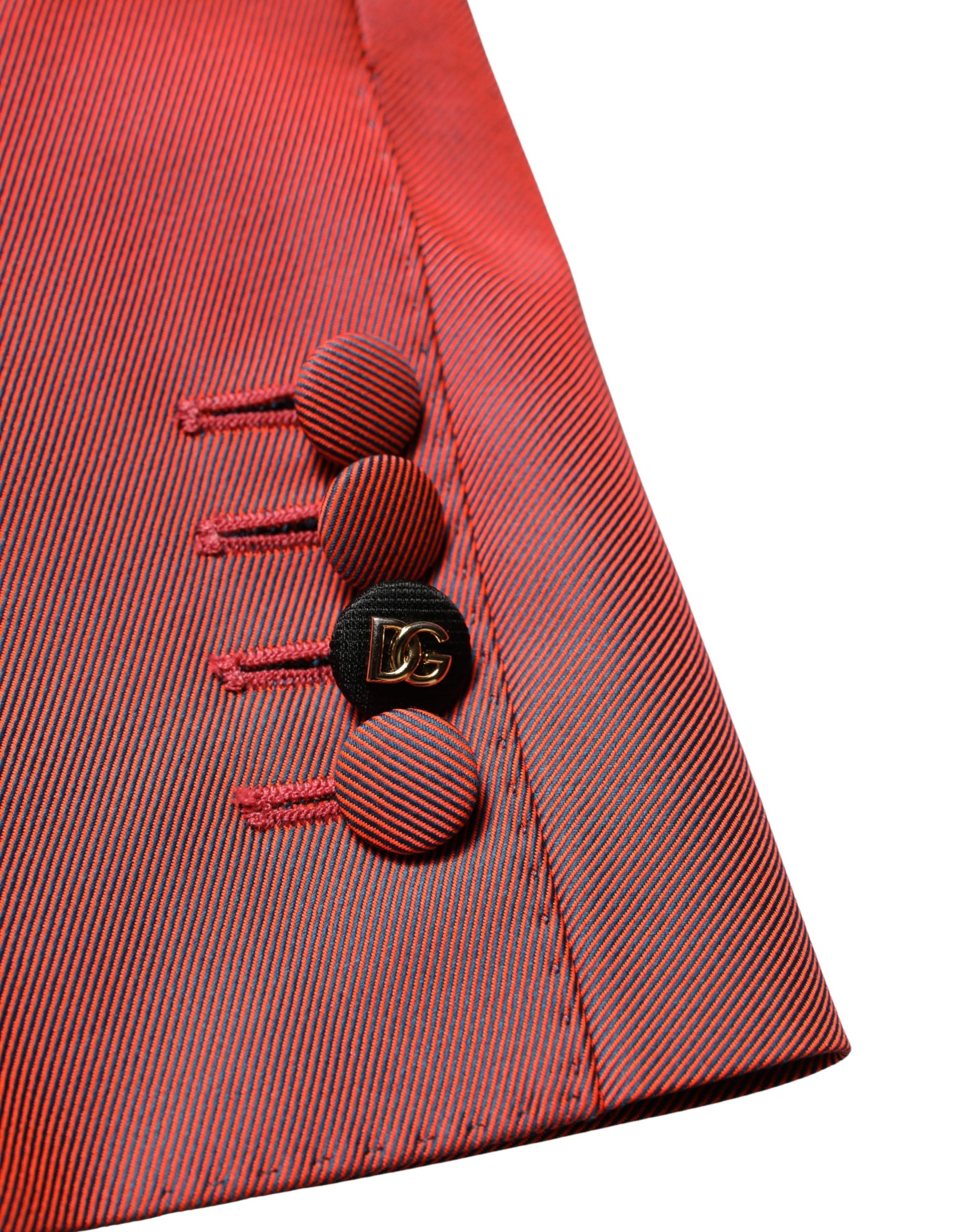 Dolce & Gabbana Red Wool Single Breasted Blazer Jacket for Men