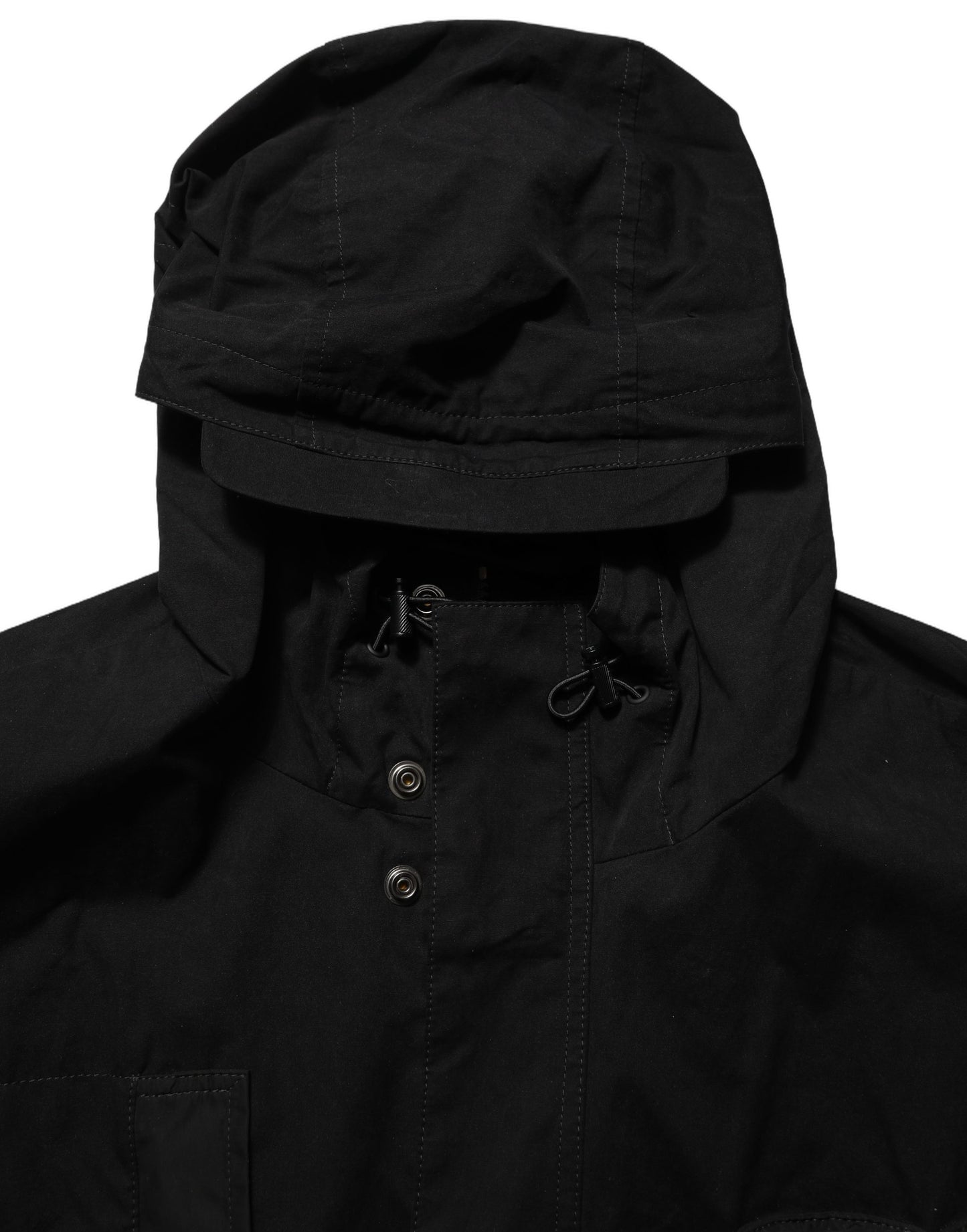 Dolce & Gabbana Black Nylon Hooded Windbreaker Jacket