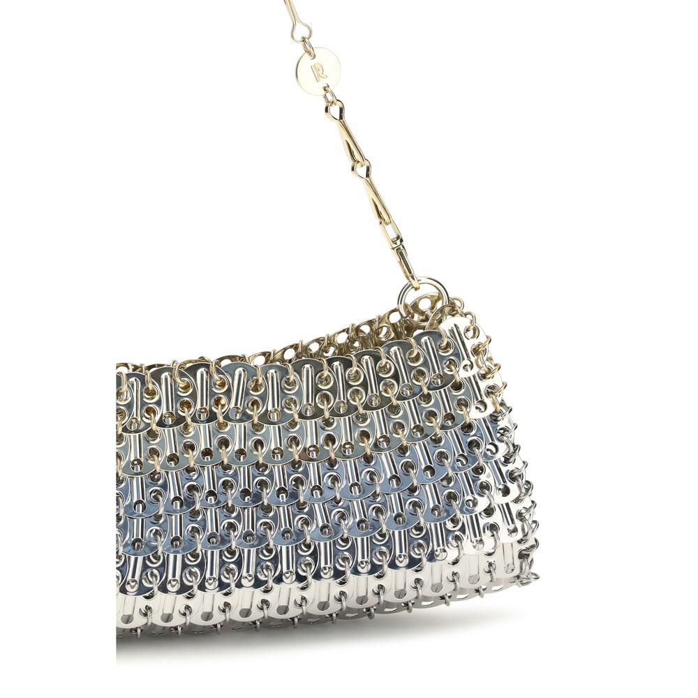 Rabanne Silver Brass Shoulder Bag - Skyline Clutch
