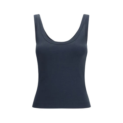 Brunello Cucinelli Blue Cotton Tank Top