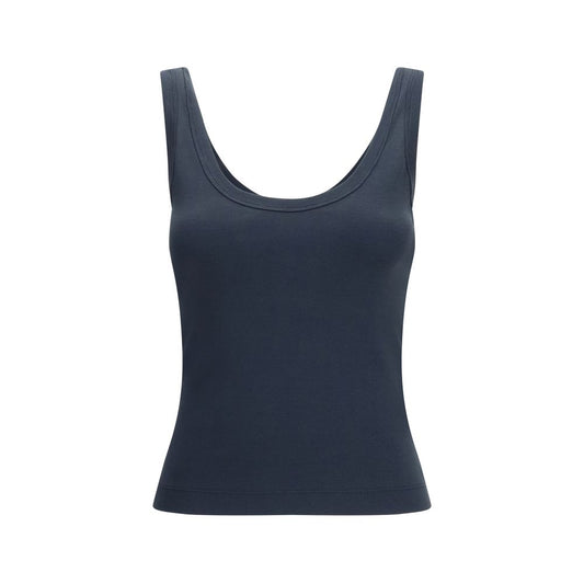 Brunello Cucinelli Blue Cotton Tank Top