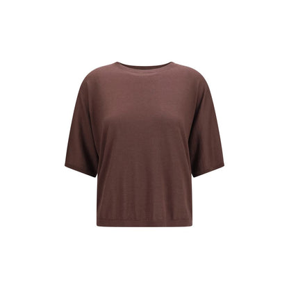 Brunello Cucinelli Purple Cashmere and Silk Sweater