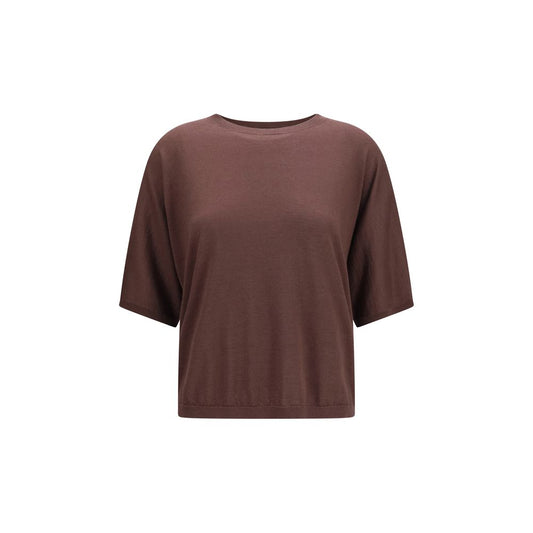 Brunello Cucinelli Purple Cashmere and Silk Sweater