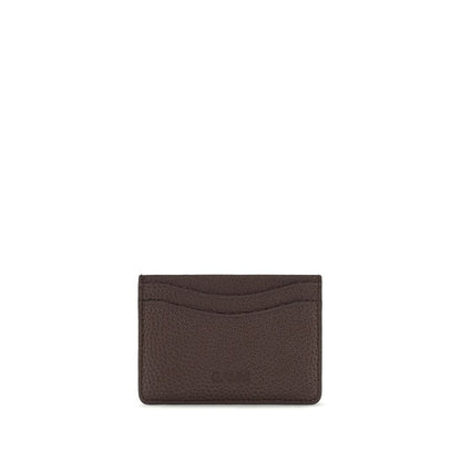 Ganni Brown Card Holder Wallet - Sustainable Style