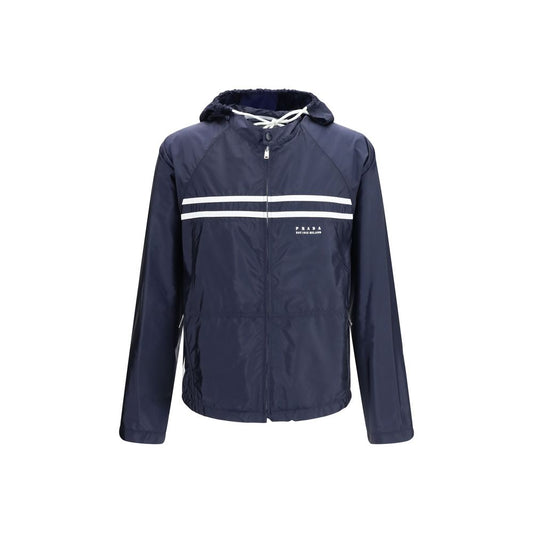 Prada Blue Oversize Re-Nylon Shell Jacket