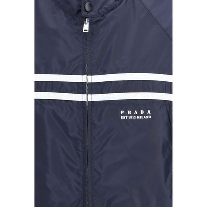 Prada Blue Oversize Re-Nylon Shell Jacket