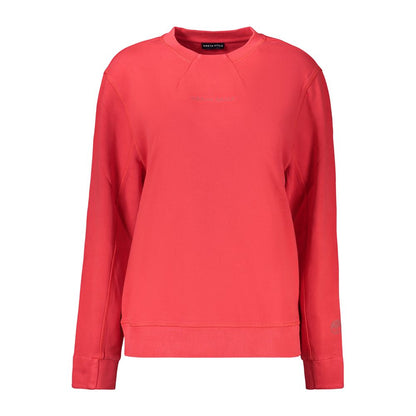 North Sails Red Cotton Sweatshirt: Sustainable Style for the Active Lifestyle