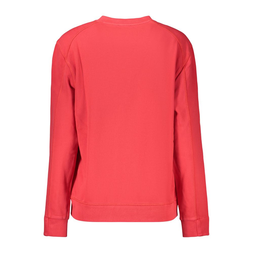 North Sails Red Cotton Sweatshirt: Sustainable Style for the Active Lifestyle