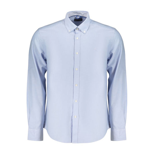 North Sails Blue Cotton Dress Shirt - Timeless Nautical Elegance