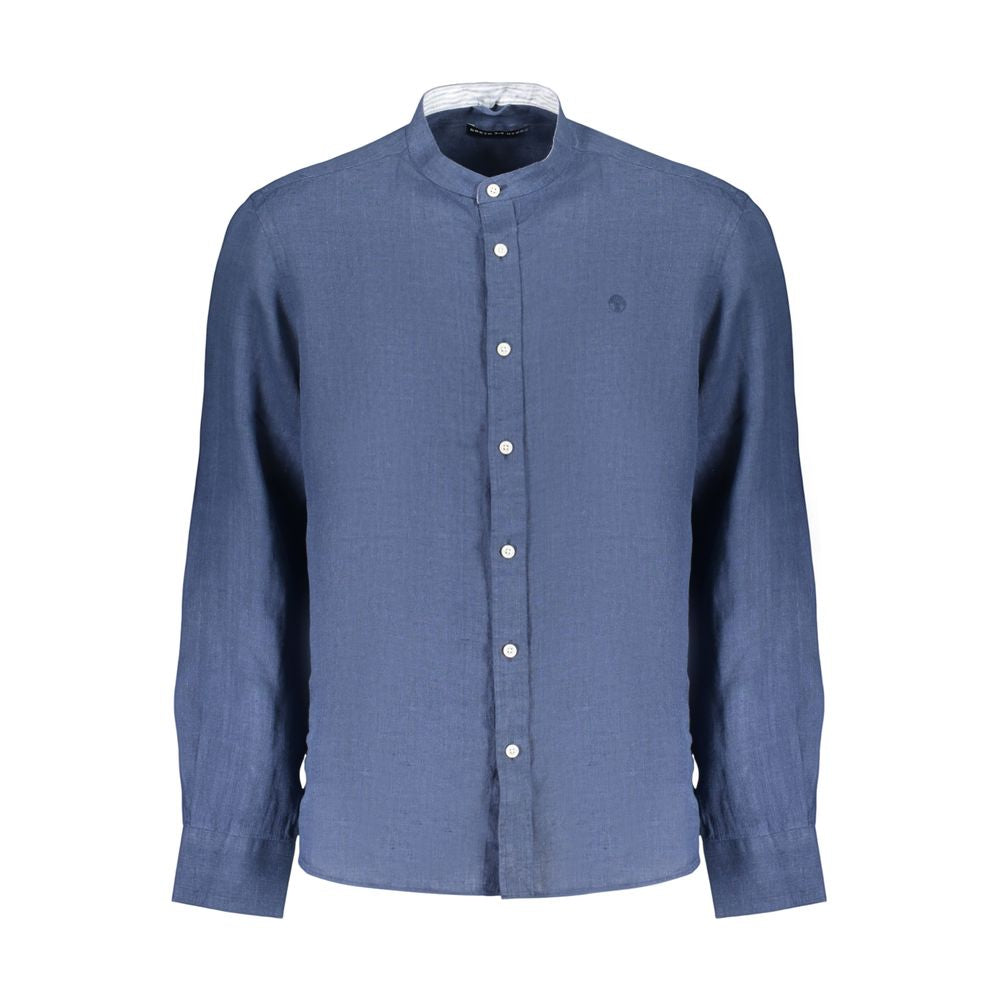 North Sails Blue Linen Men's Shirt