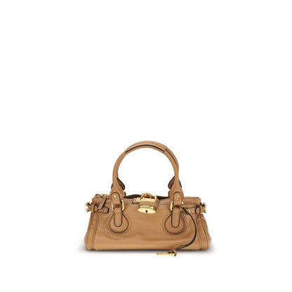 Chloé Tan Brown Paddington Leather Shoulder Bag