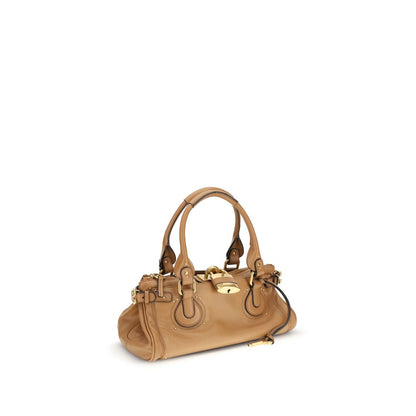 Chloé Tan Brown Paddington Leather Shoulder Bag