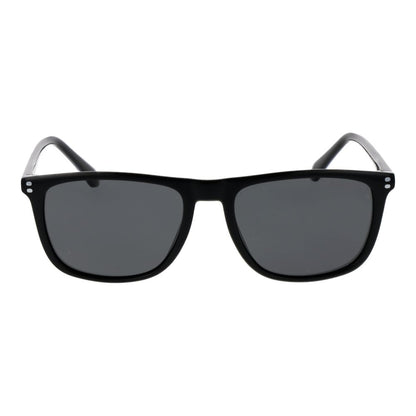 Polaroid Men's Sunglasses – Black Acetate Frame, Grey Polarized Lenses