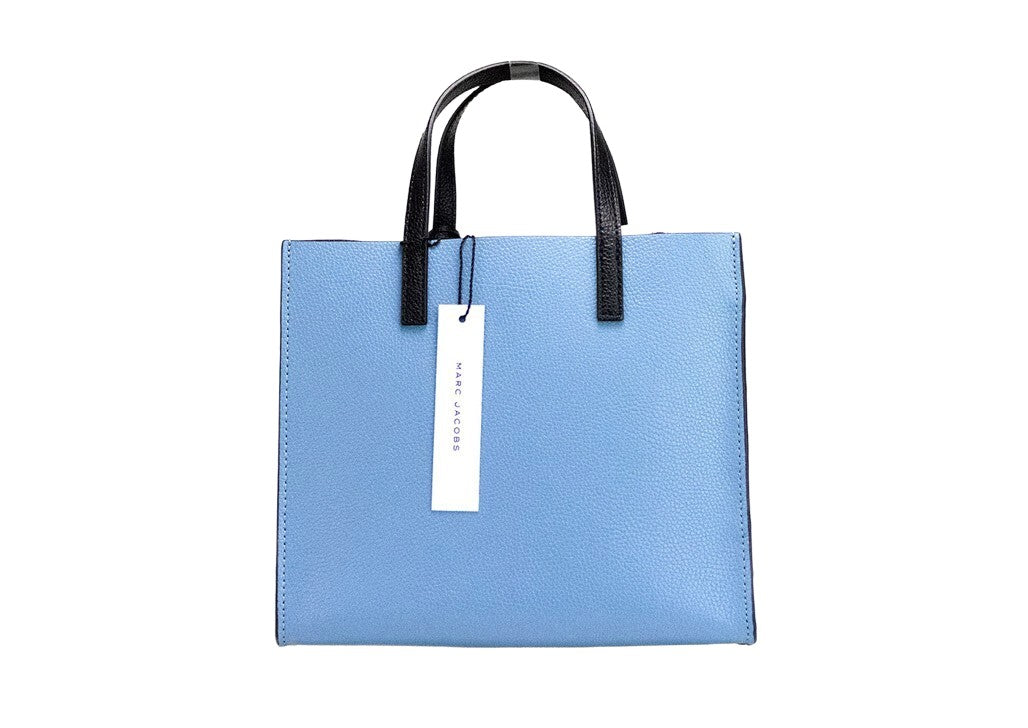 Marc Jacobs Grind Mini Blue Heaven Colorblock Leather Tote Crossbody Bag