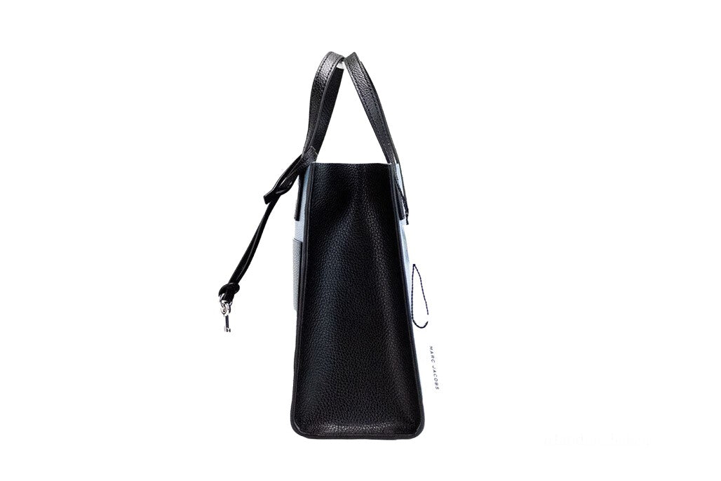Marc Jacobs Grind Mini Blue Heaven Colorblock Leather Tote Crossbody Bag