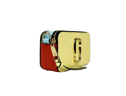 Marc Jacobs The Snapshot Crossbody Bag in Pastel Yellow Multi