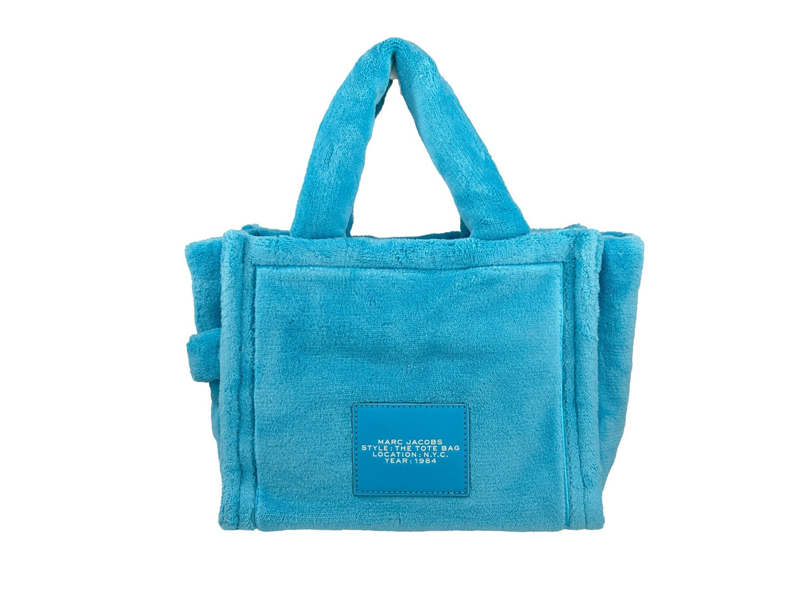 Marc Jacobs The Small Terry Tote Bag Crossbody Purse in Pool Blue