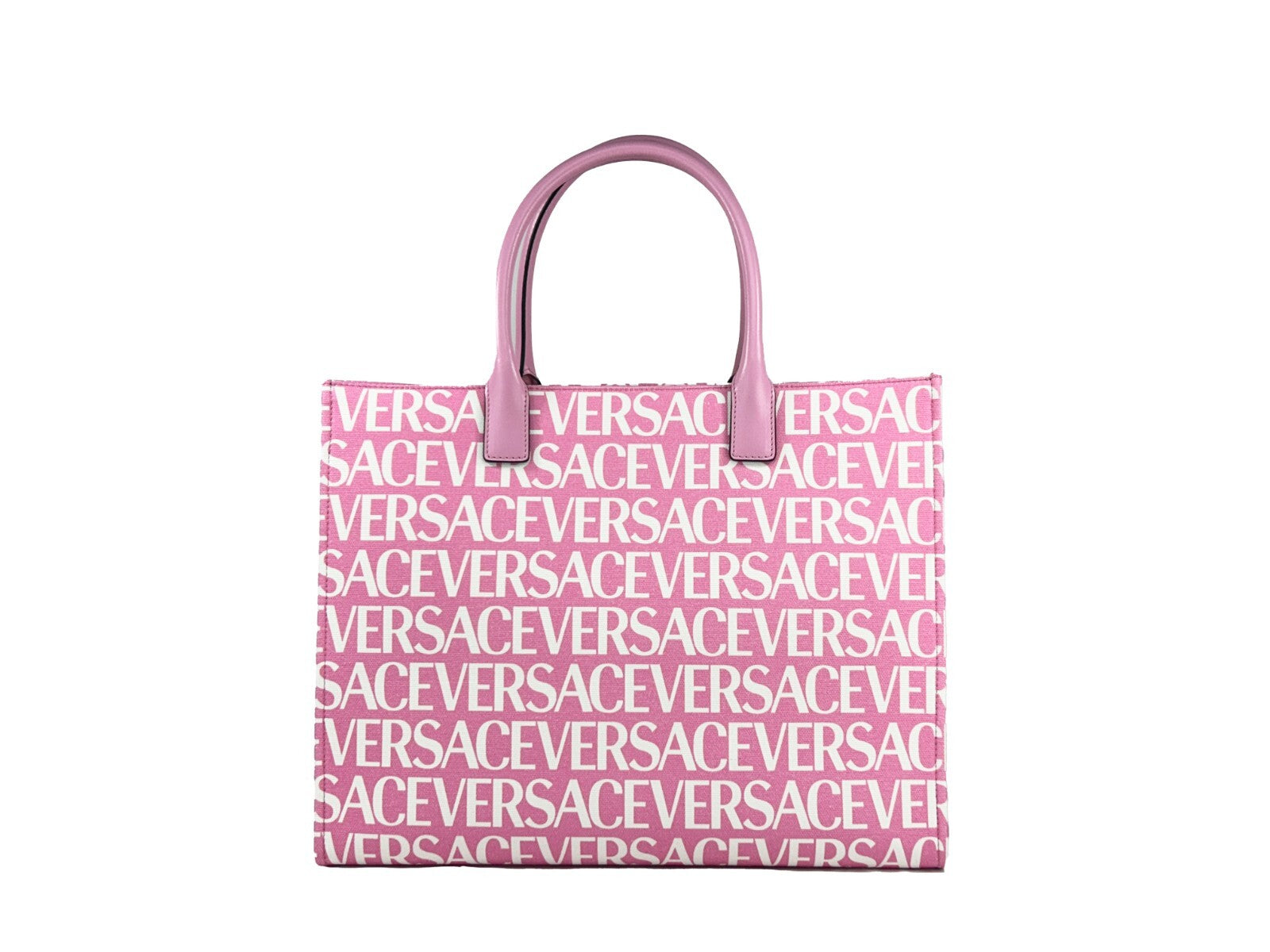Versace Medusa Large Canvas Tote Bag - Baby Pink