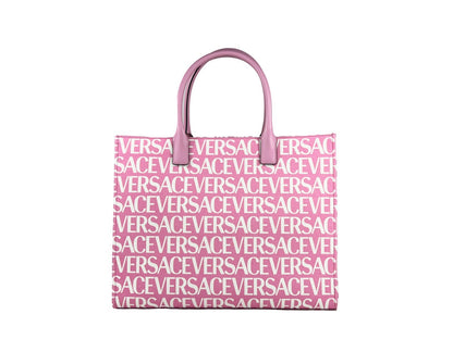 Versace Medusa Large Canvas Tote Bag - Baby Pink