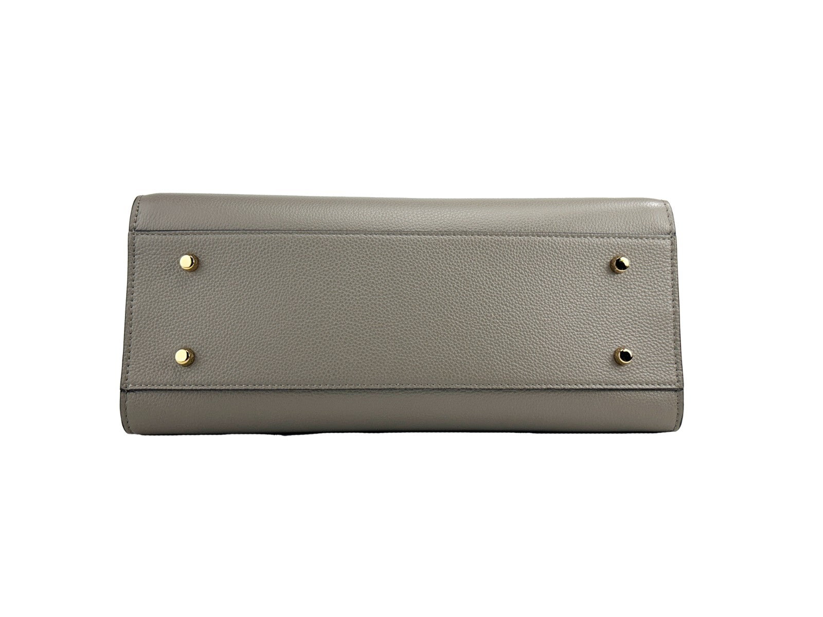 Versace Virtus Large Leather Top Handle Satchel Bag - Gray
