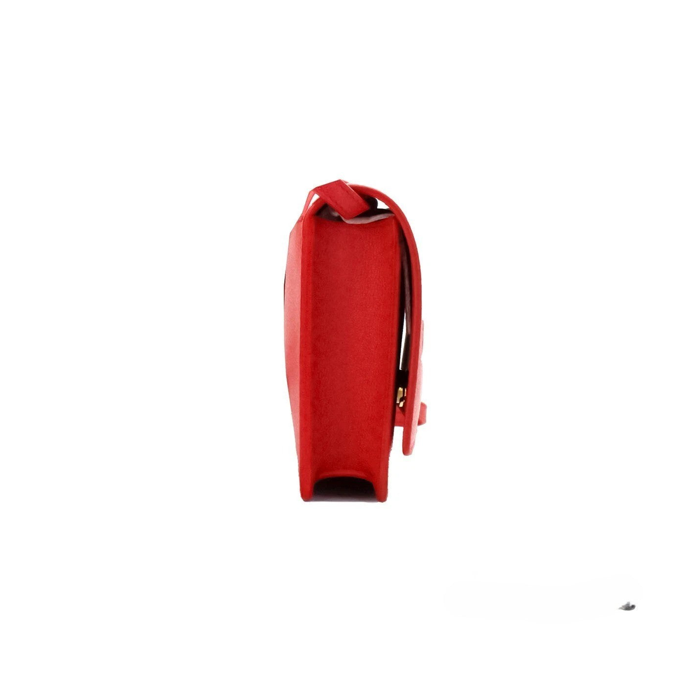 Burberry Hampshire Small Red Embossed Logo Smooth Leather Crossbody Bag - CHECK