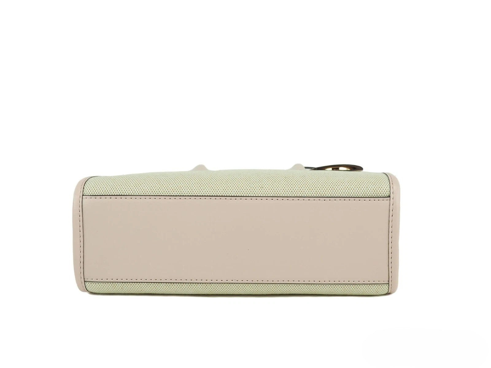 Michael Kors Mirella Small Powder Blush Canvas Shopper Crossbody Handbag
