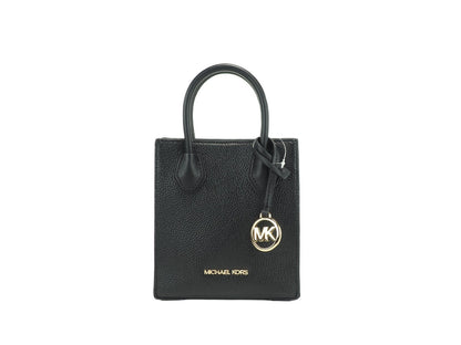 Michael Kors Women'S Leather XS Mercer Crossbody Bag in Black