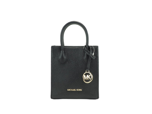 Michael Kors Women'S Leather XS Mercer Crossbody Bag in Black