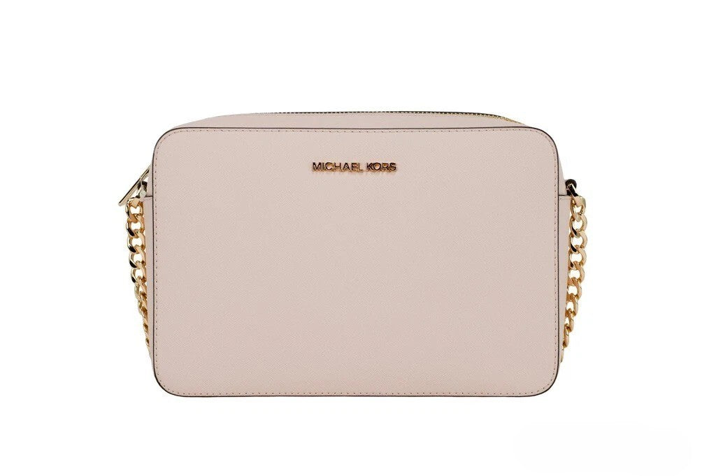 Michael Kors Adult Saffiano Leather East West Crossbody Handbag - Blush