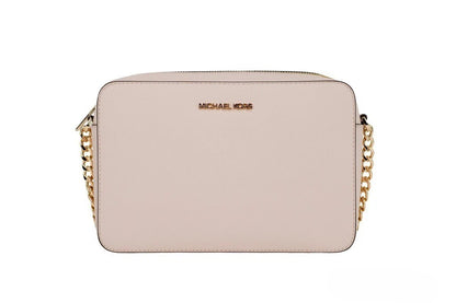 Michael Kors Adult Saffiano Leather East West Crossbody Handbag - Blush