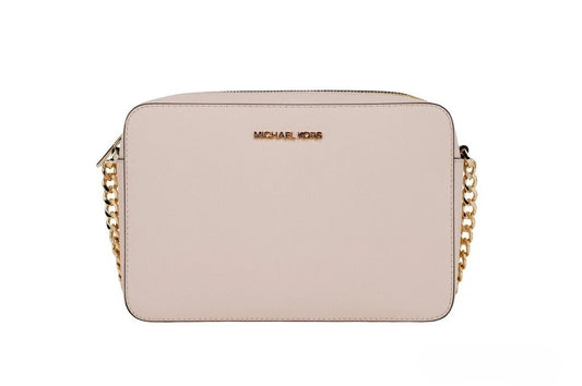 Michael Kors Adult Saffiano Leather East West Crossbody Handbag - Blush
