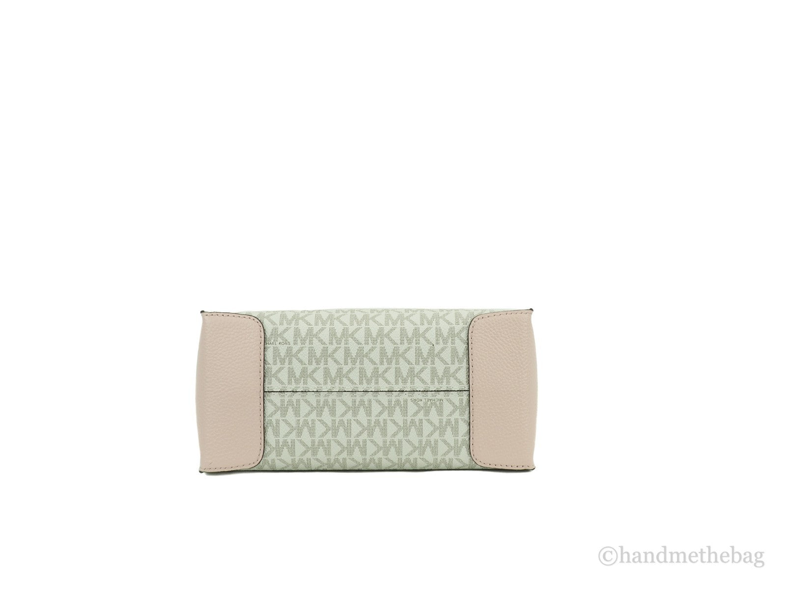 MICHAEL KORS Mercer Medium Logo And Leather Accordion Crossbody Bag in Powder Blush Multi