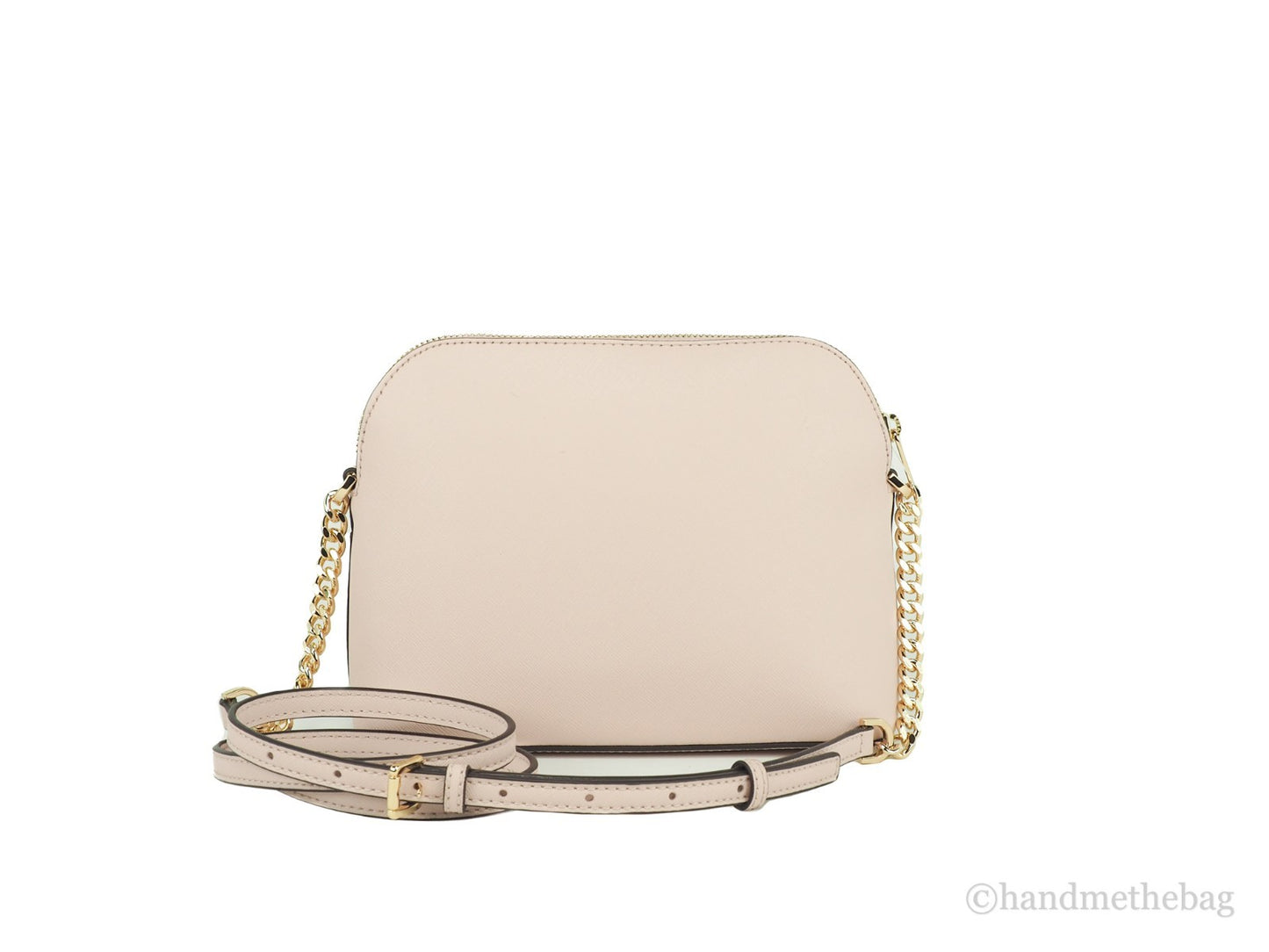 Michael Kors Women’s Jet Set Travel Dome Leather Crossbody Bag