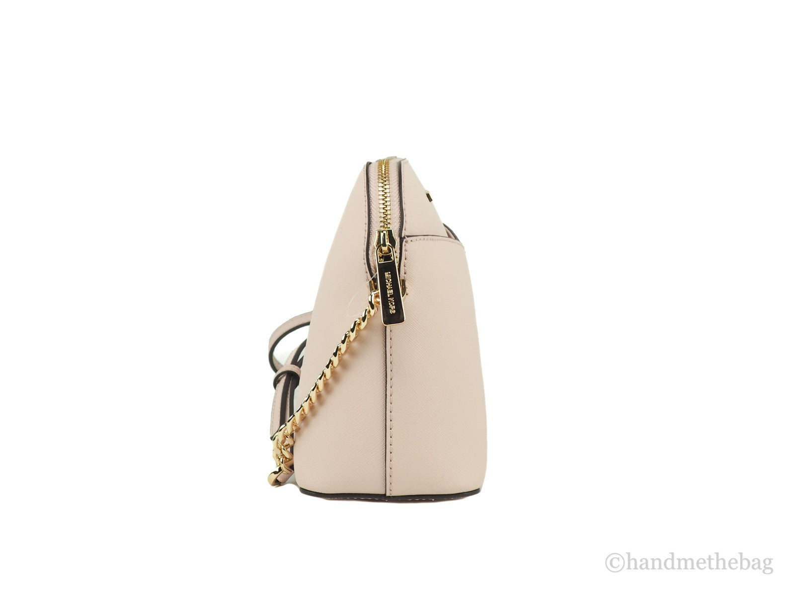 Michael Kors Women’s Jet Set Travel Dome Leather Crossbody Bag