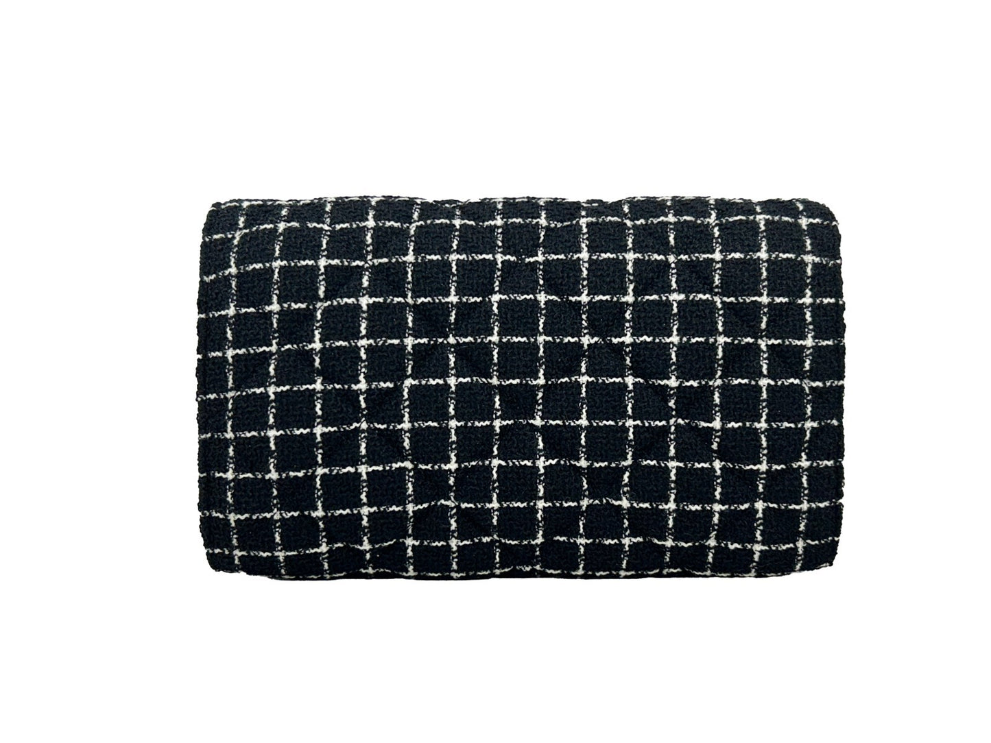 Versace Medusa Tweed Wallet On A Chain Crossbody Bag