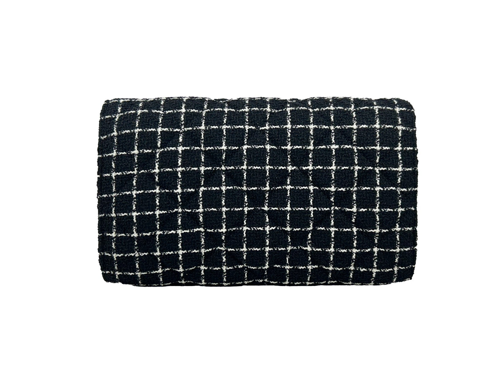 Versace Medusa Tweed Wallet On A Chain Crossbody Bag