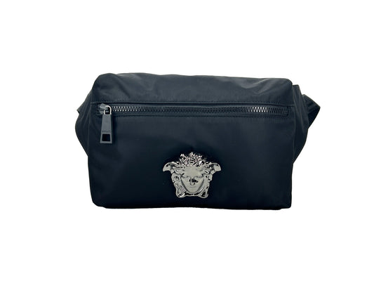 Versace Medusa Black Nylon Belt Bag
