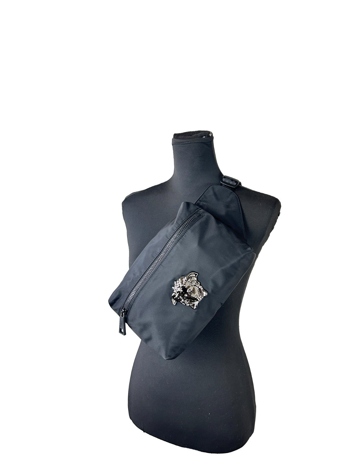 Versace Medusa Black Nylon Belt Bag