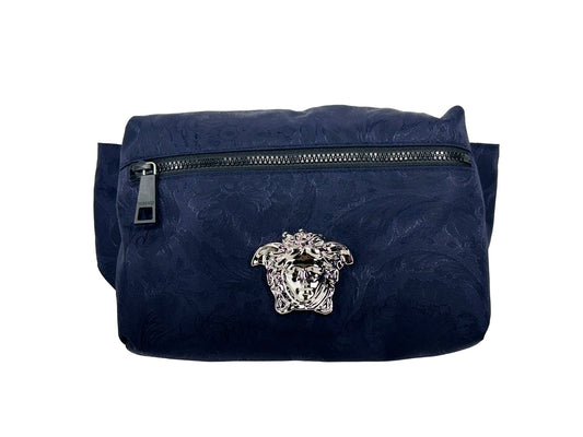 Versace Medusa Navy Nylon Belt Bag - The Ultimate Statement Accessory