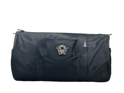 Versace Medusa Large Nylon Duffle Bag - Black